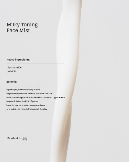 INGLOT LAB Milky Toning Face Mist